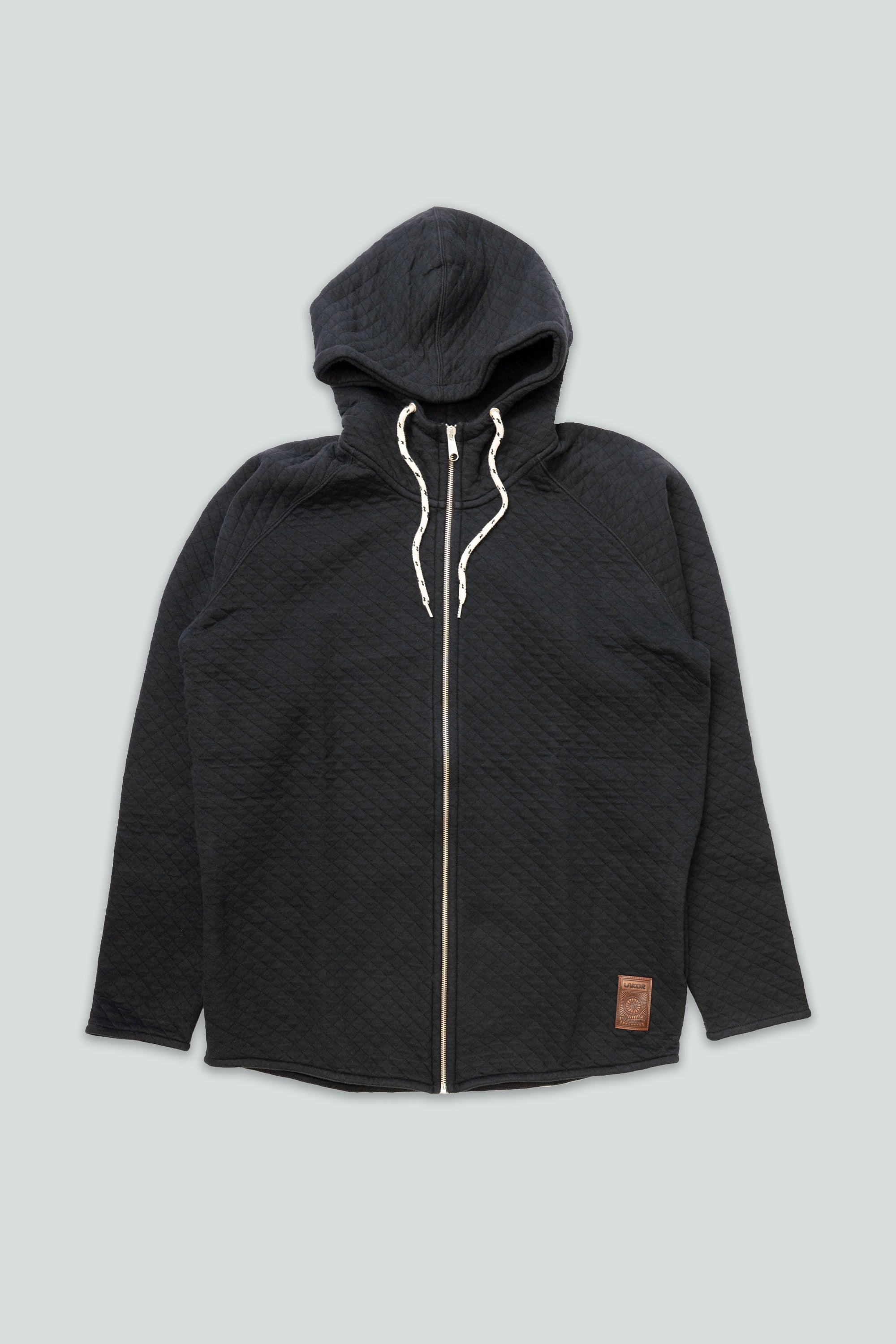 Quilted Hoodie (Black)