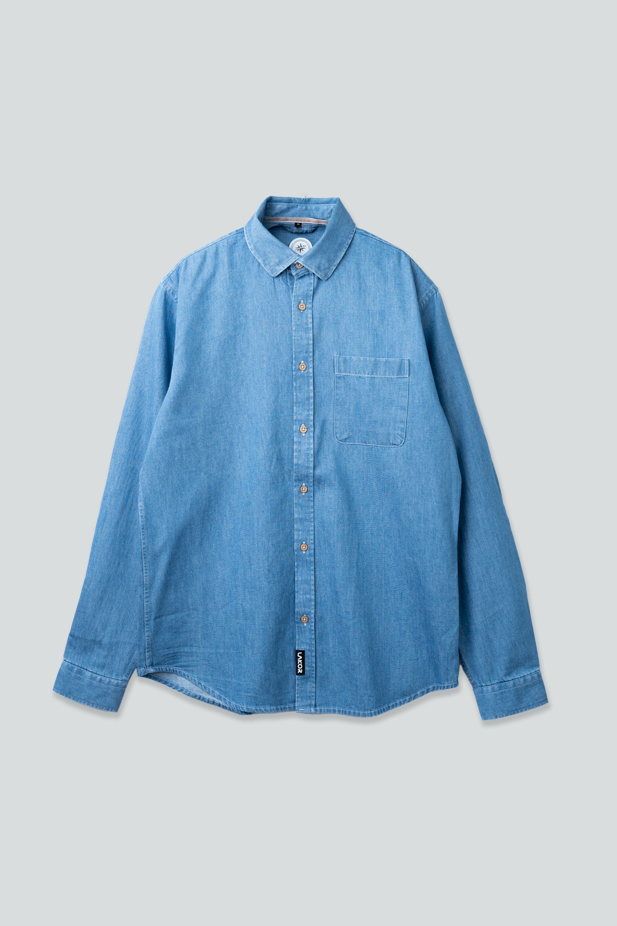 Organic Denim Shirt (Medium Blue)