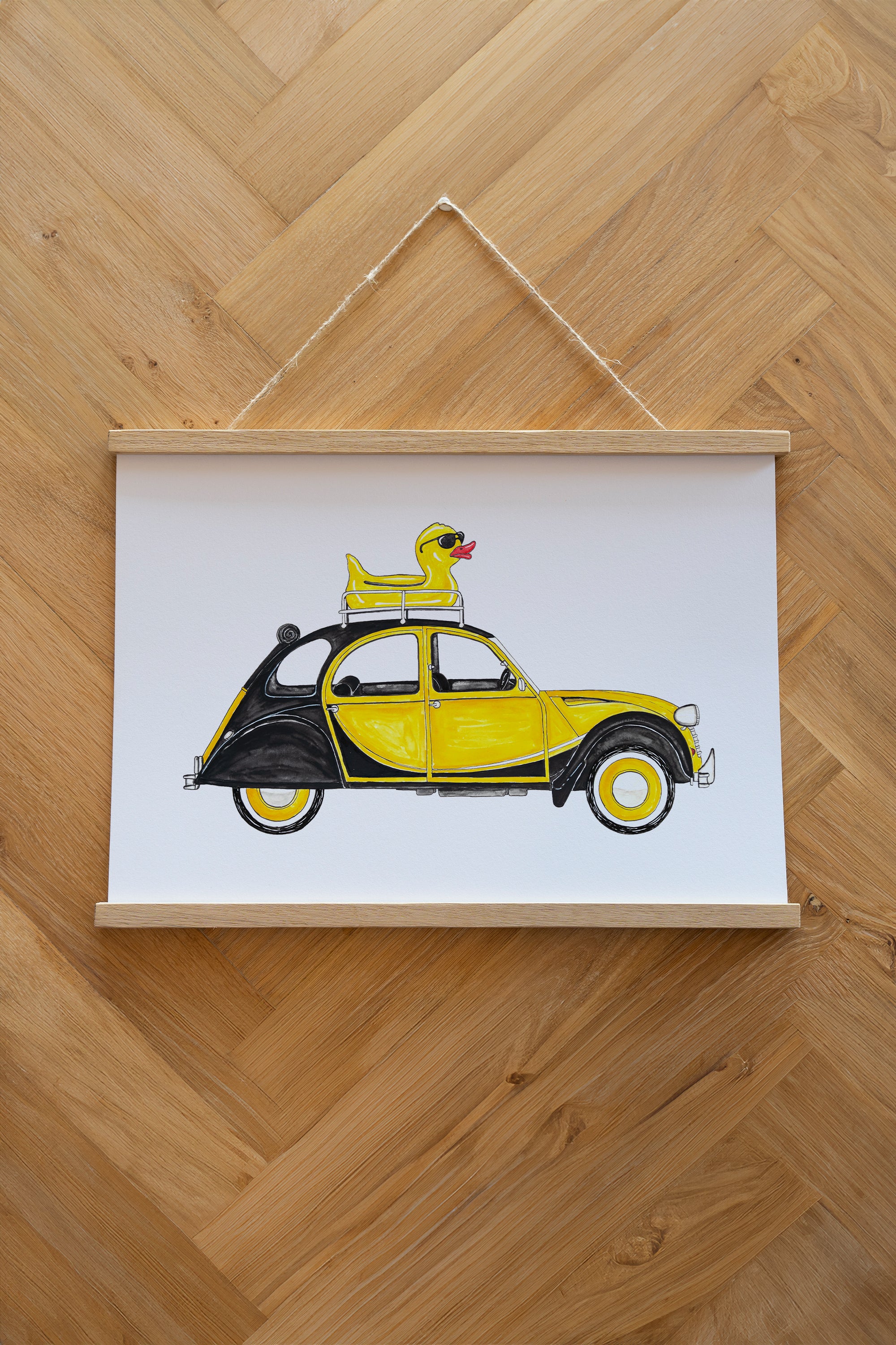 Rubberduck on Wheels Plakat