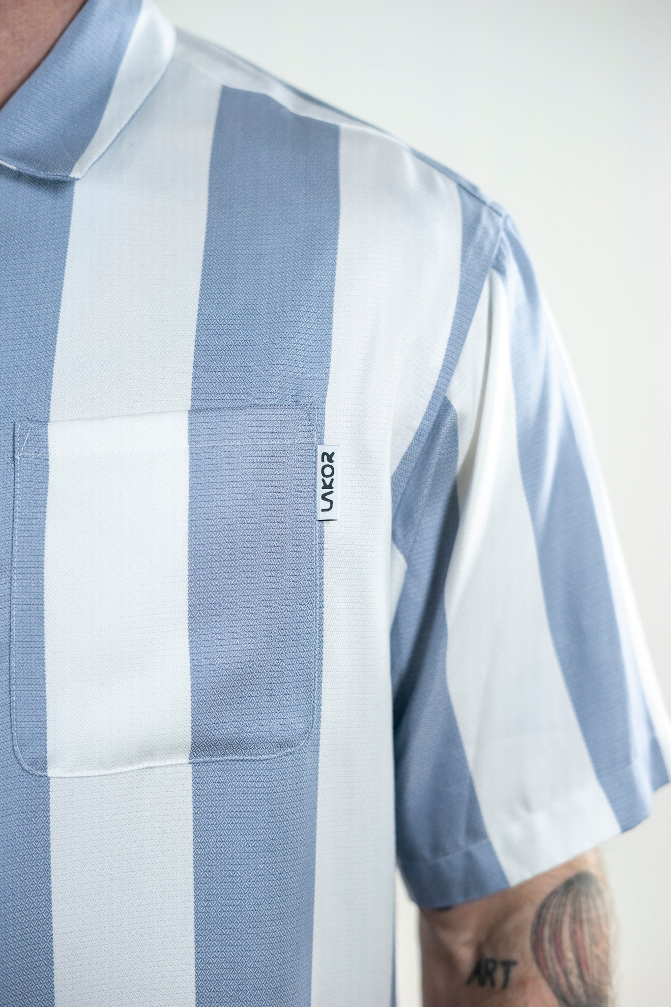 Bold Stripes Shirt (Light Blue)